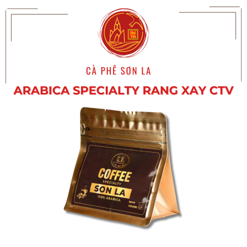 Cà Phê Sơn La Arabica Rang Xay CTV Túi 100g